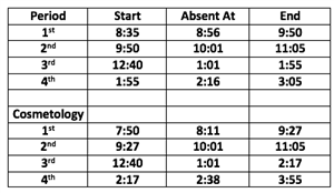 Bell Schedule